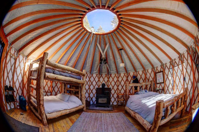 16 yurt interior